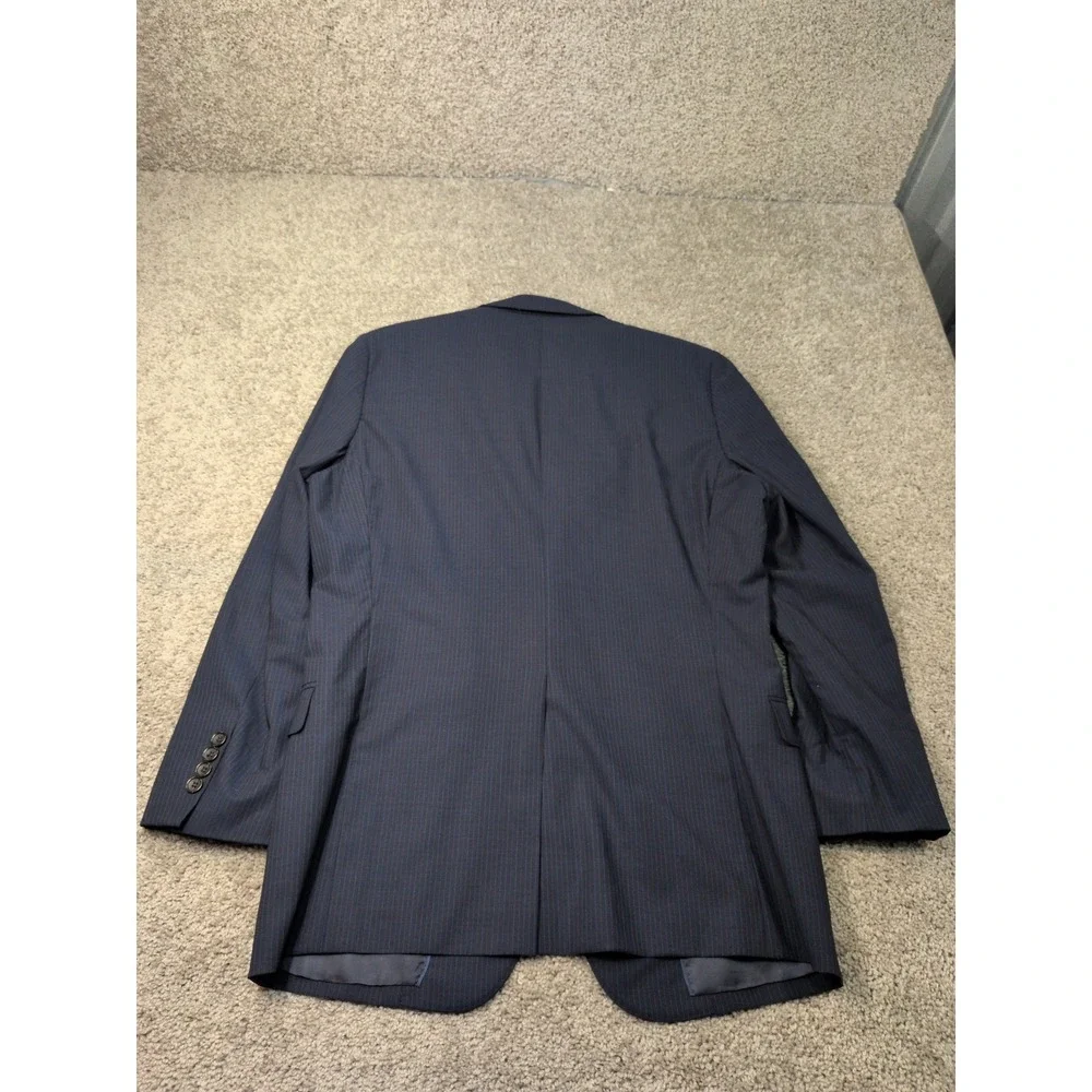Brooks Brothers Fitzgerald BrooksCool Navy Pinstripe Full Canvas‎ Blazer Jacket